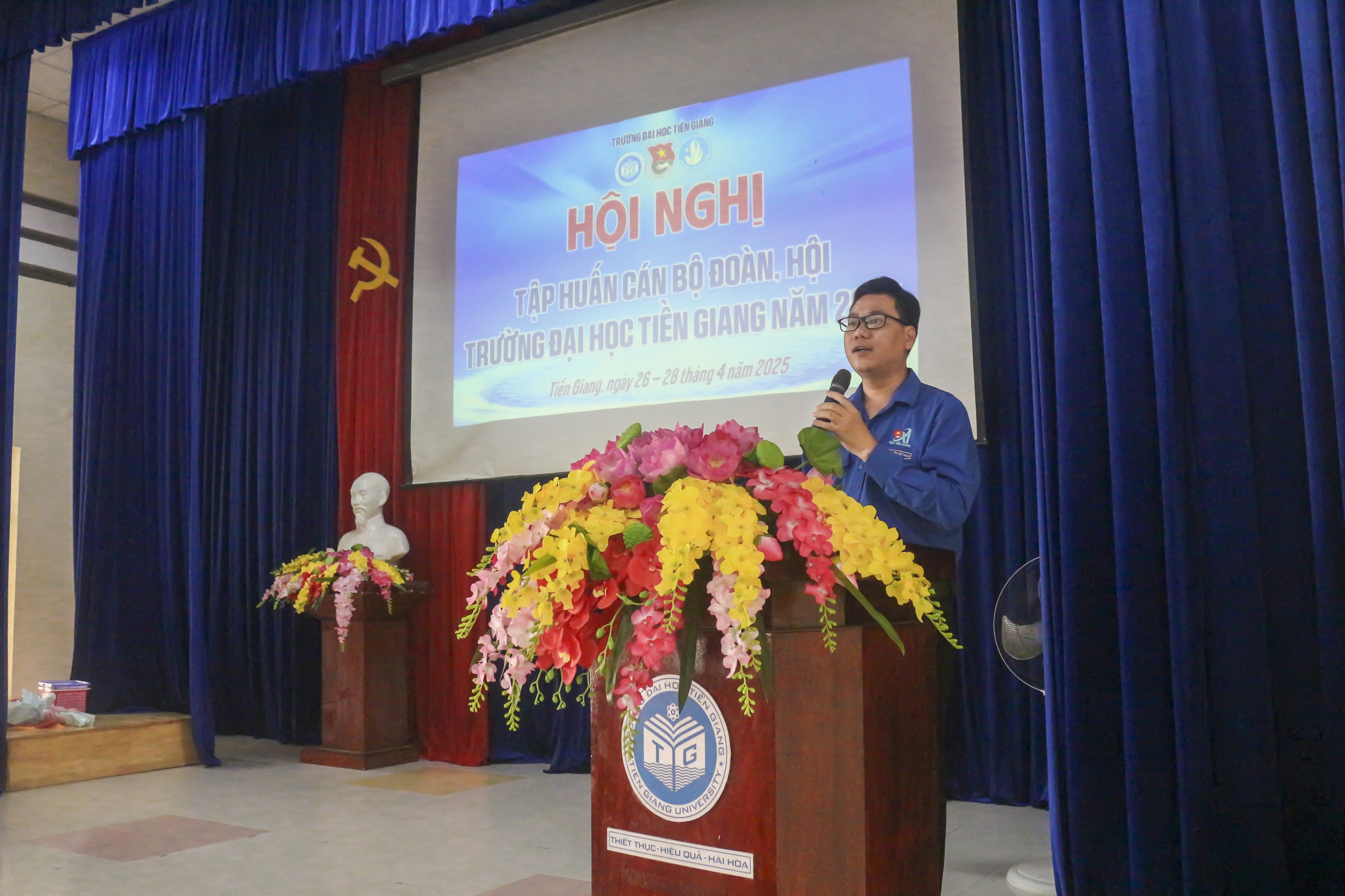 KHAI MẠC HỘI NGHỊ TẬP HUẤN CÁN BỘ ĐOÀN – HỘI  TRƯỜNG ĐẠI HỌC TIỀN GIANG NĂM 2025